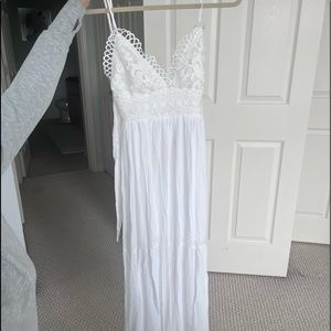 White summer maxi